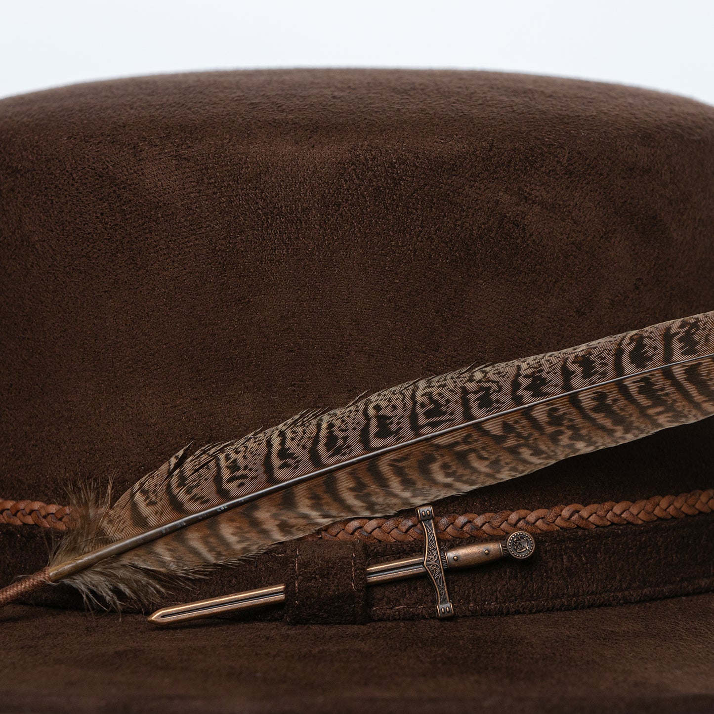 ''Momentum'' Cordoban in dark-brown suede