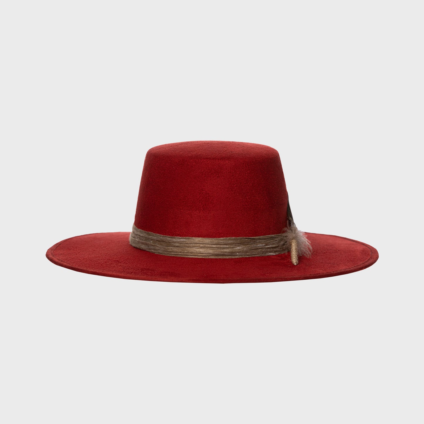 ''Robin Hat'' Cordoban in cherry suede