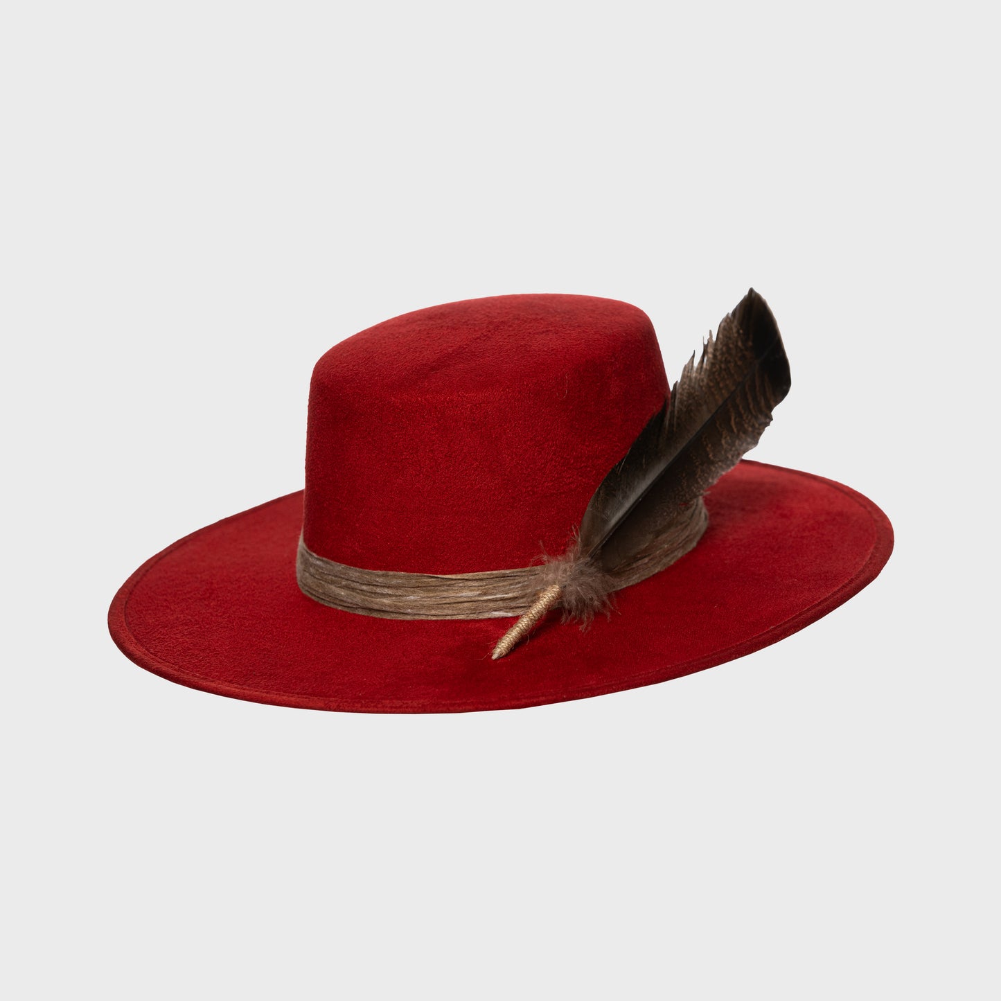 ''Robin Hat'' Cordoban in cherry suede