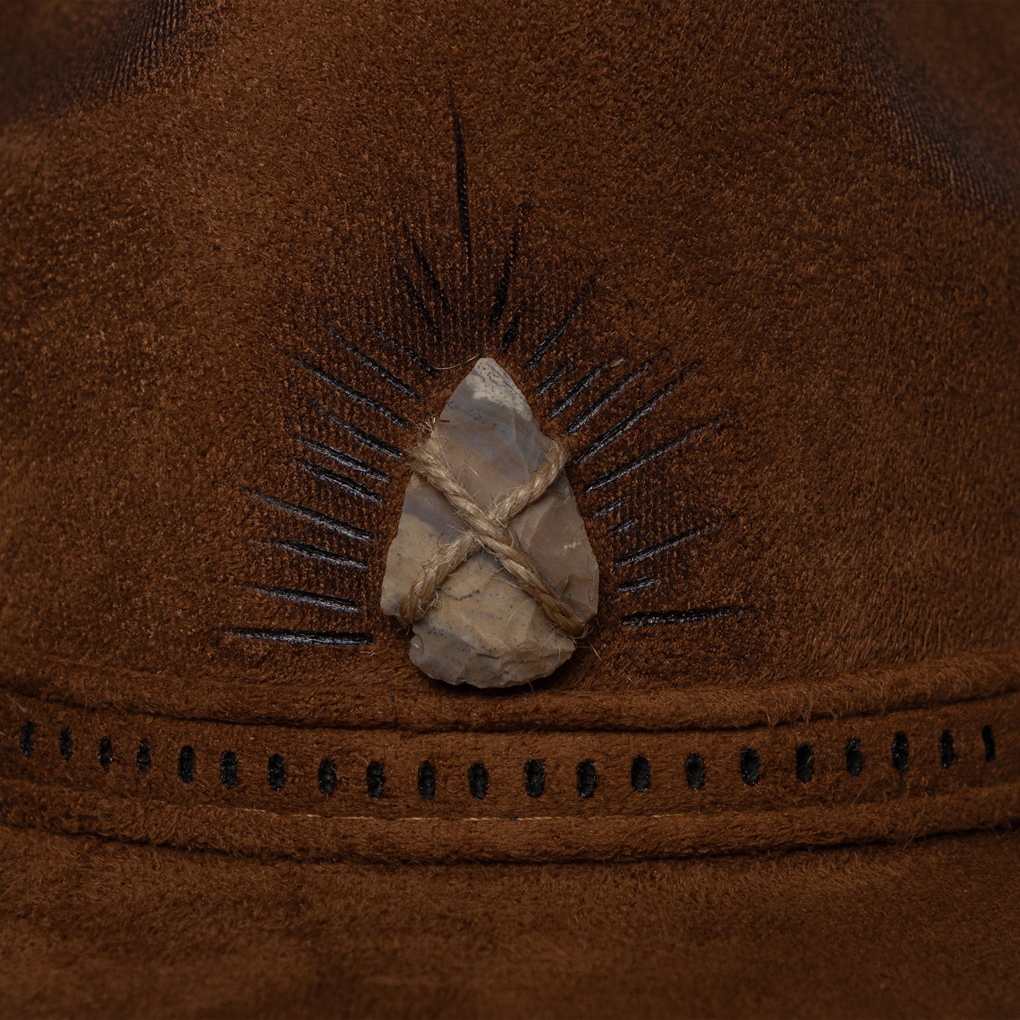 ''Mad Burns'' Indiana in brown suede